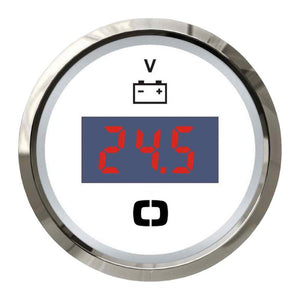 Digital voltmeter 8/32 V white/glossy - foto originale Osculati Srl