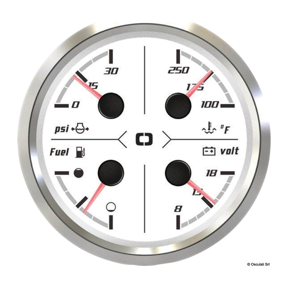 Multifunction instrument white/glossy 85mm - foto originale Osculati Srl