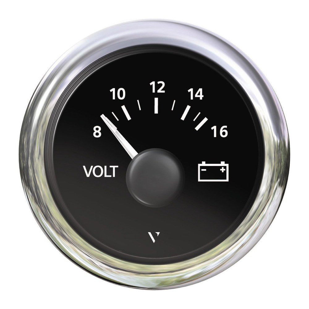 VDO Marine Voltmeter black 8/16 V - foto originale Osculati Srl