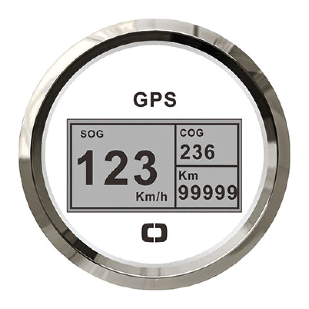 Speedometer compass mile counter GPS white/glossy - foto originale Osculati Srl