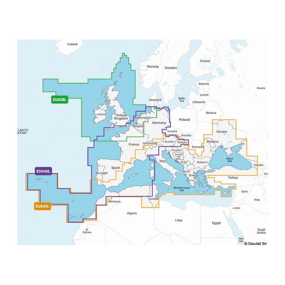 GARMIN Navionics Vision+ LARGE cartography - foto originale Osculati Srl