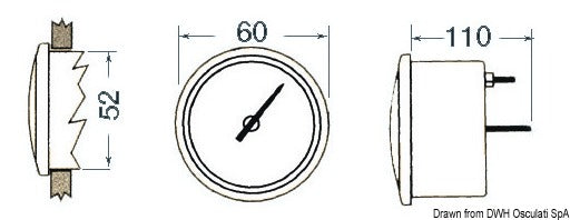 Veethree instruments Veethree ecosounder recess mounting white - foto originale Osculati Srl
