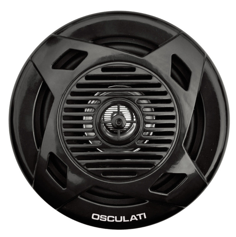 Pairs of dual cone loudspeakers 3" 2x20 W black - foto originale Osculati Srl