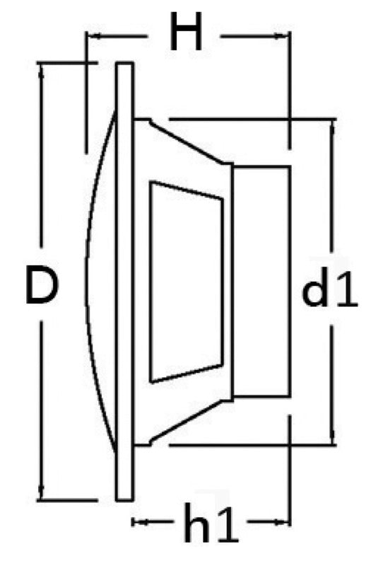 Pairs of dual cone loudspeakers 4" 2x30 W black - foto originale Osculati Srl