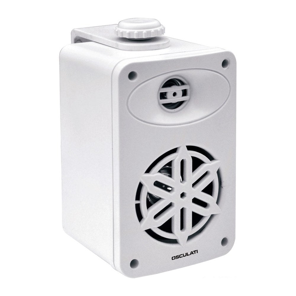 Pairs of 2-way loudspeakers f.interiors 4" - 2x120W - white - foto originale Osculati Srl