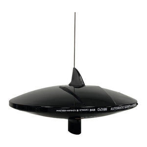 GLOMEX Nashira AGC/DAB AM-FM TV antenna black - foto originale Osculati Srl