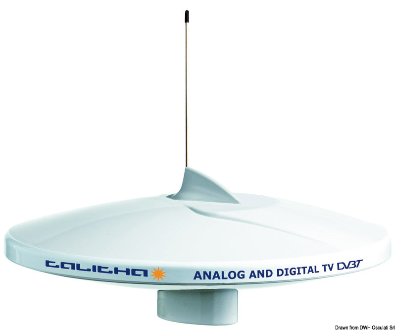 GLOMEX Talitha AGC/DAB AM-FM TV antenna black - foto originale Osculati Srl