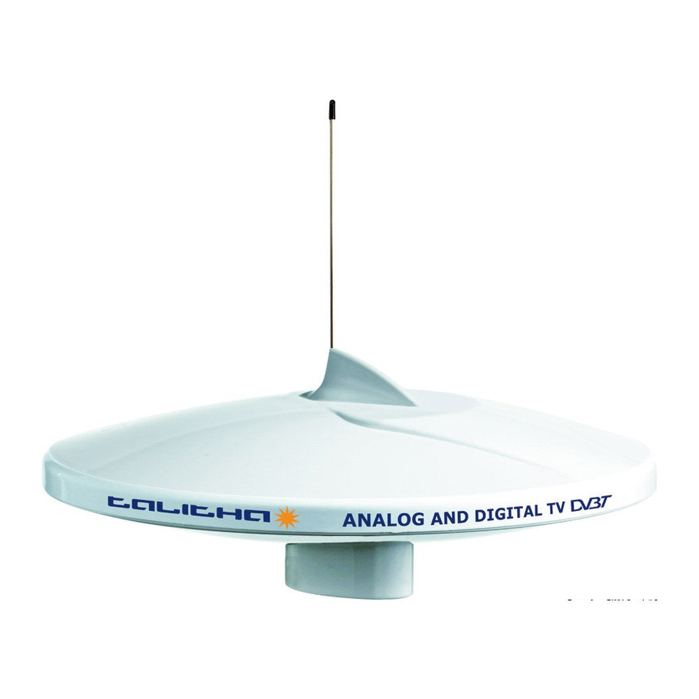 GLOMEX Talitha AGC/DAB AM-FM TV antenna white - foto originale Osculati Srl