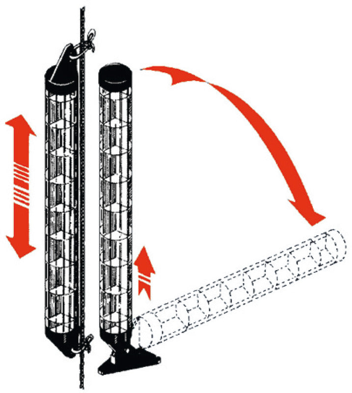 Supercompact radar reflector stay/shroud fitting - foto originale Osculati Srl