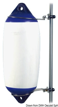 Foldable SS simple fenderholder 210 mm - foto originale Osculati Srl