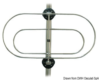 Foldable fender holder 430 x 210 mm - foto originale Osculati Srl