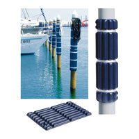 Defensa para pantalán y pilote, 800 mm, azul