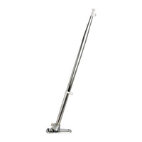 Asta de bandera inox 14 x 400 mm con base de ABS cromado