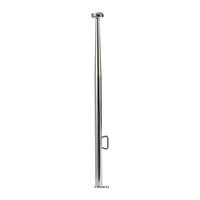 Asta portabandiera 610 mm Ø25 mm