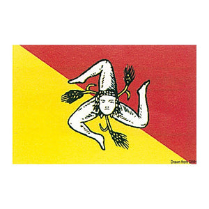 Flag Sicily 30 x 45 cm - foto originale Osculati Srl