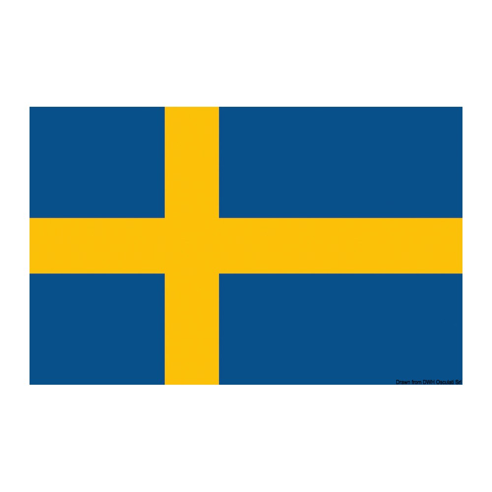 Flag Sweden 40 x 60 cm - foto originale Osculati Srl