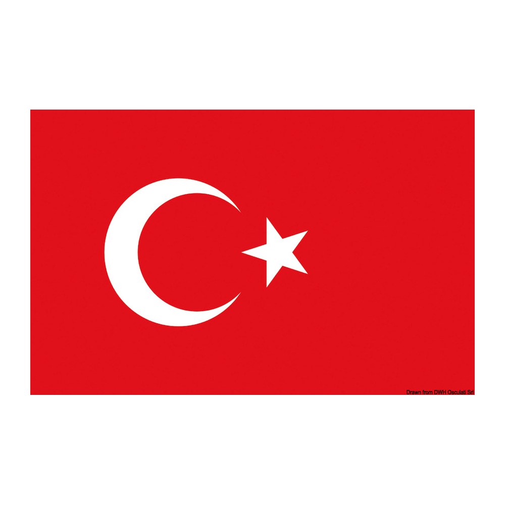Flag Turkey 40 x 60 cm - foto originale Osculati Srl