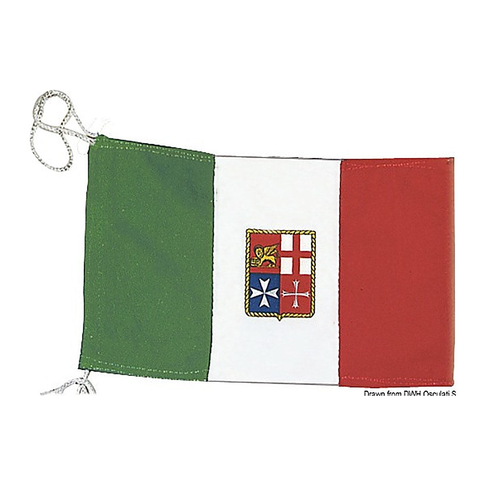 Italian ensign merchant navy 70 x 100 cm - foto originale Osculati Srl