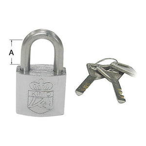 SS padlock 40x26 mm - foto originale Osculati Srl