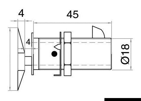 Flush Lock oval Typ A Magnetic - foto originale Osculati Srl