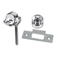 Knopplås förkromad mässing 38x20 mm