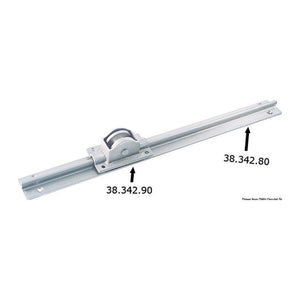 Nickel-plated brass rail 30x12x2000 mm - foto originale Osculati Srl