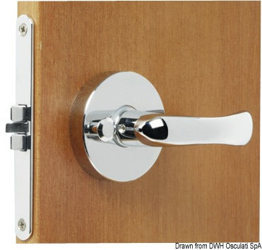 Recess-fit simple chr brass w/locking 66x60x9 mm - foto originale Osculati Srl