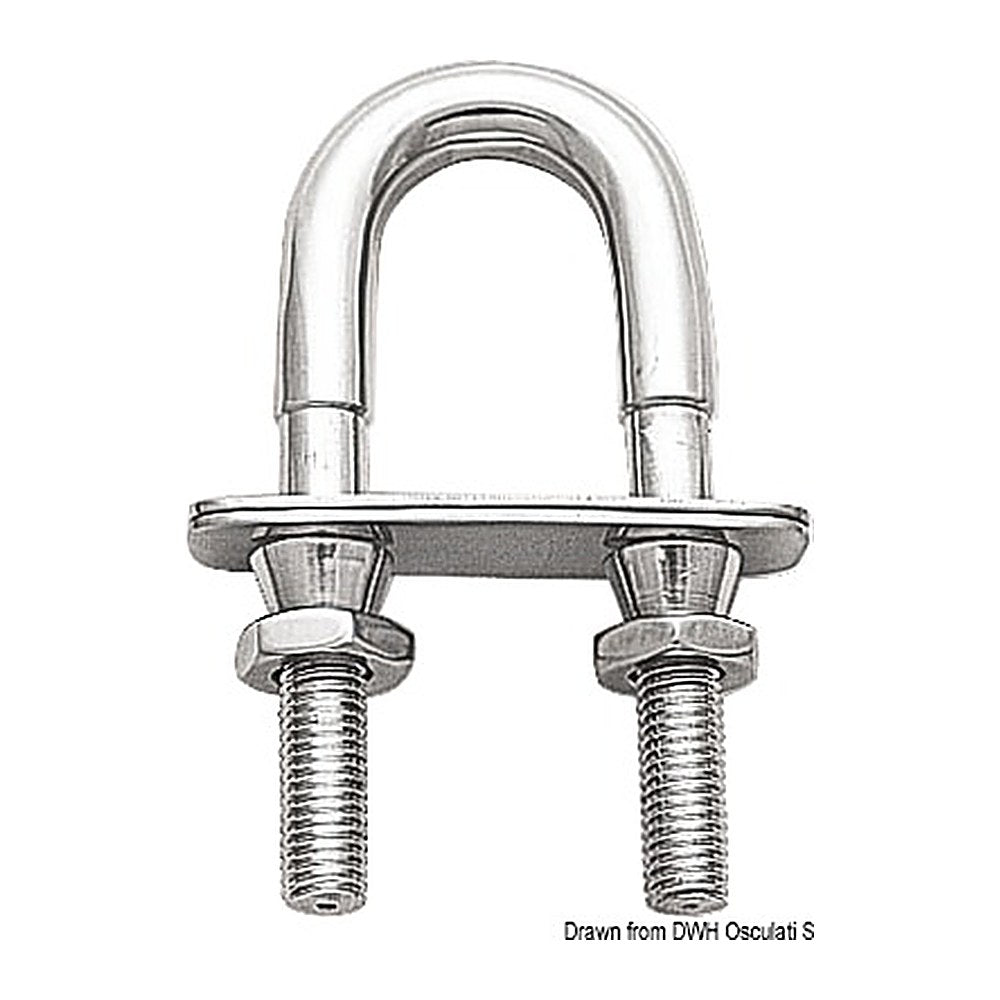 U-bolt w/safety nut M12 - foto originale Osculati Srl