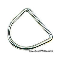 Mezzo anello inox 8x50 mm (confezione da 10)
