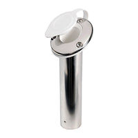 Porte-canne 60° AISI 316 capuchon blanc