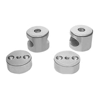Aluminium middensteun voor ovale handreling