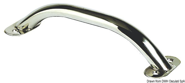 Oval pipe handrail AISI316 19x25 mm 915 mm - foto originale Osculati Srl