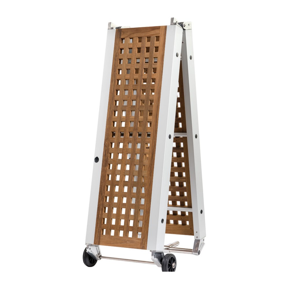 Foldable gangway teak grating 210 cm - foto originale Osculati Srl