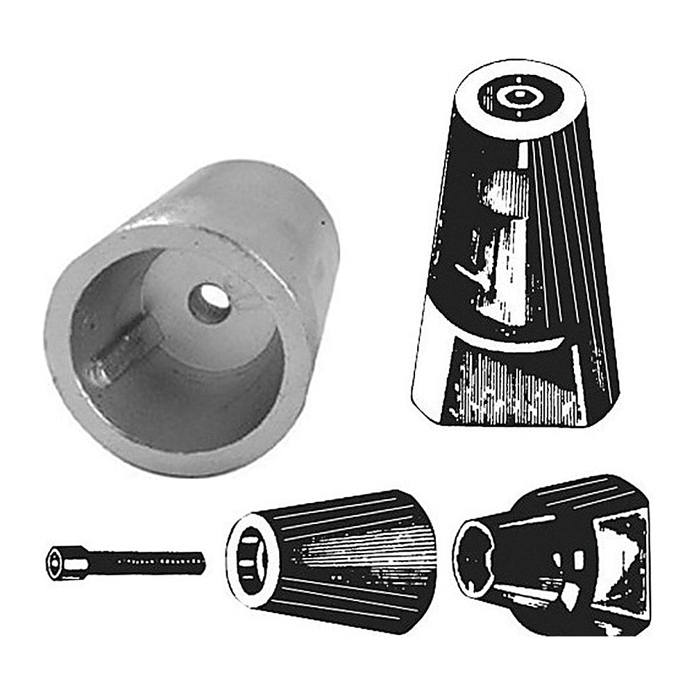 Tecnoseal Ogive shaft anode w/zinc plate 30 mm - foto originale Osculati Srl