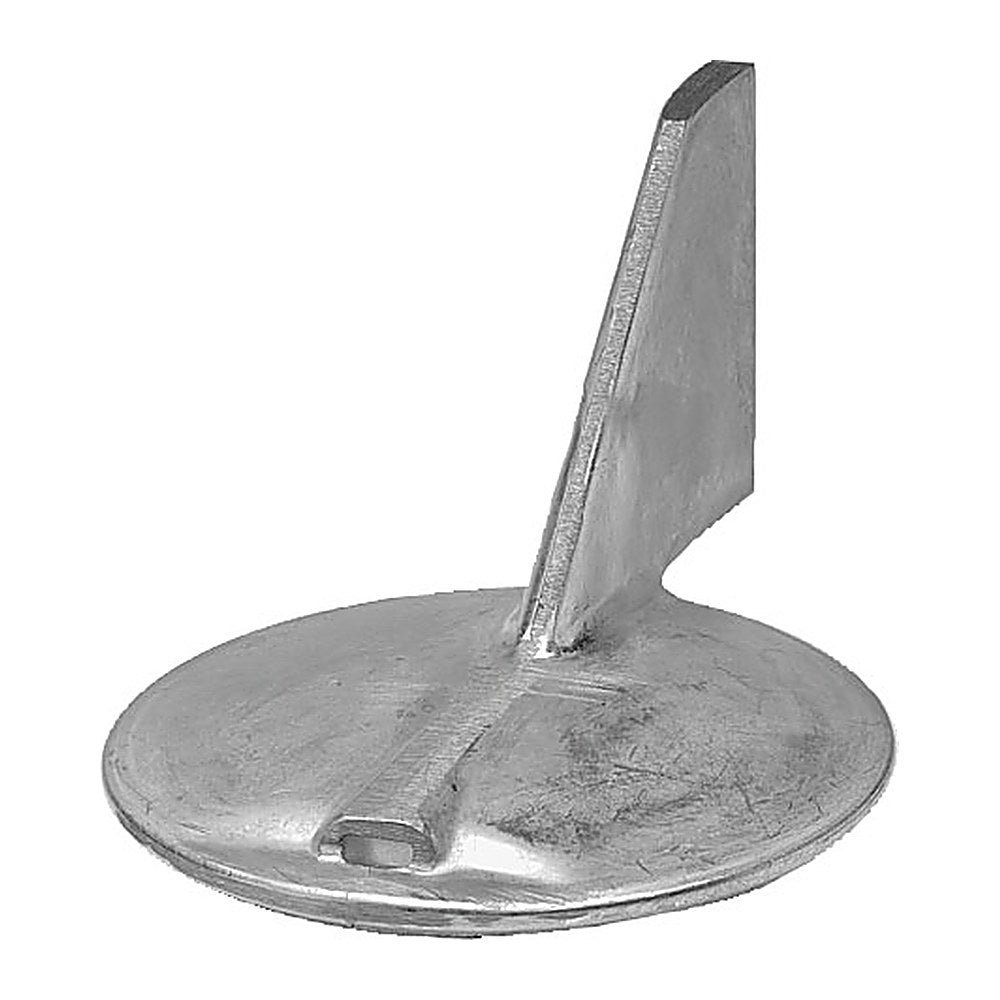 Tecnoseal Aluminium fin anode rightward bend 100/220 HP - foto originale Osculati Srl