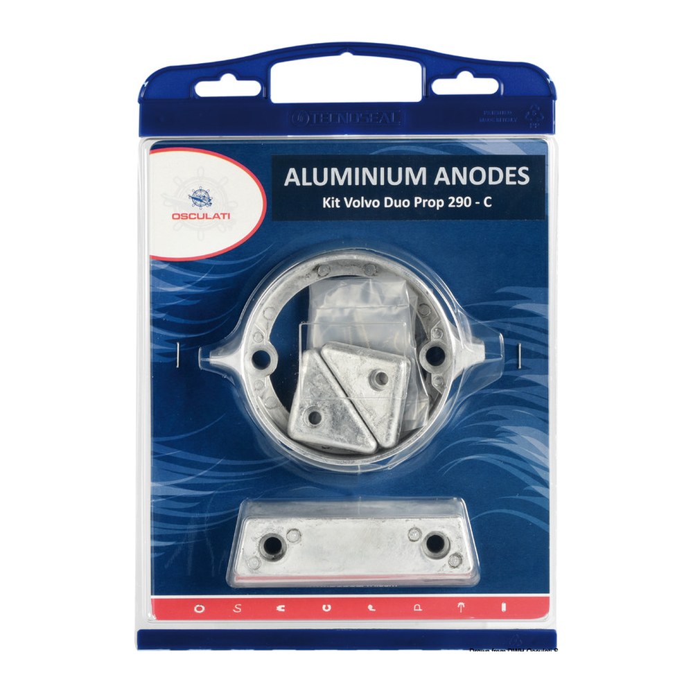 Osculati by Tecnoseal Anode kit for Volvo engines 290 DP aluminium - foto originale Osculati Srl
