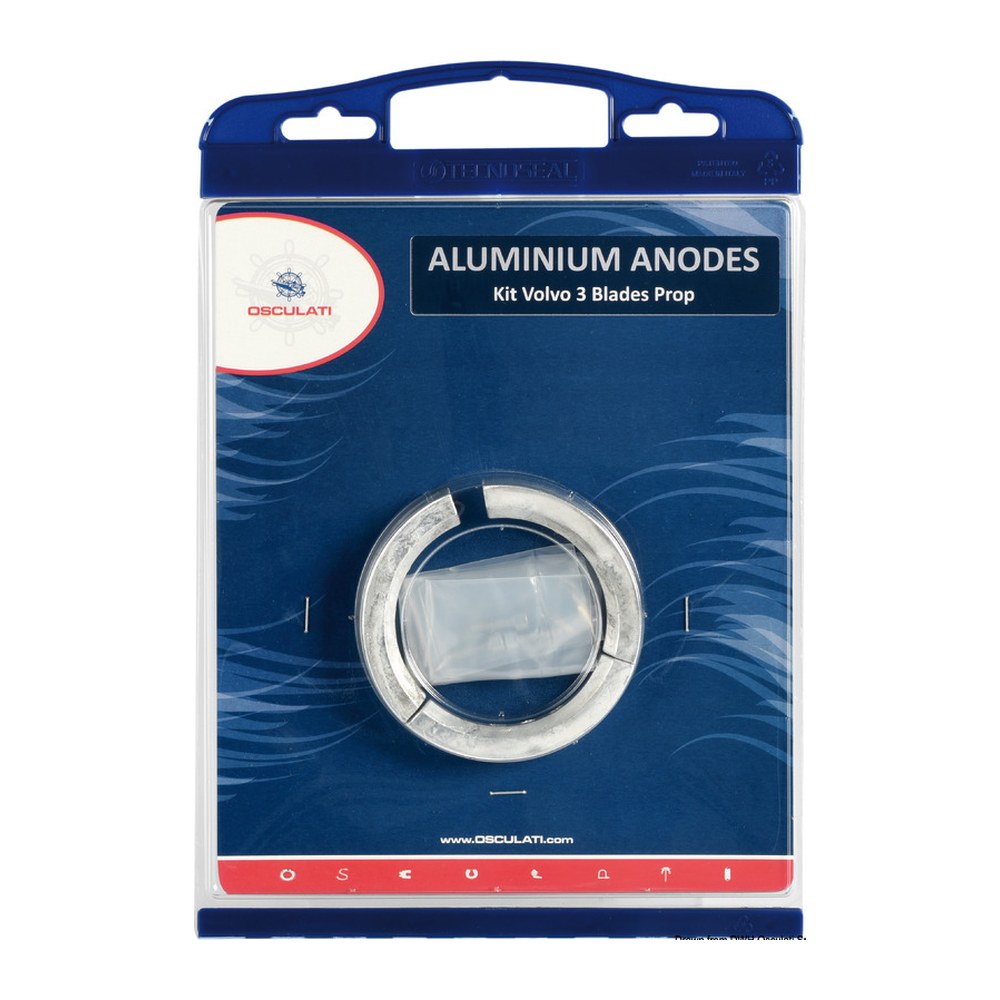 Osculati by Tecnoseal Anode kit Volvo engines 3 blade propeller zinc - foto originale Osculati Srl