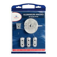 By Tecnoseal Kit ánodos fueraborda Yamaha 4 tiempos 40/60 zinc