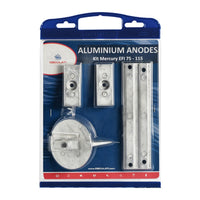 By Tecnoseal Kit anodes zinc pour Mercury 75>115 EFI