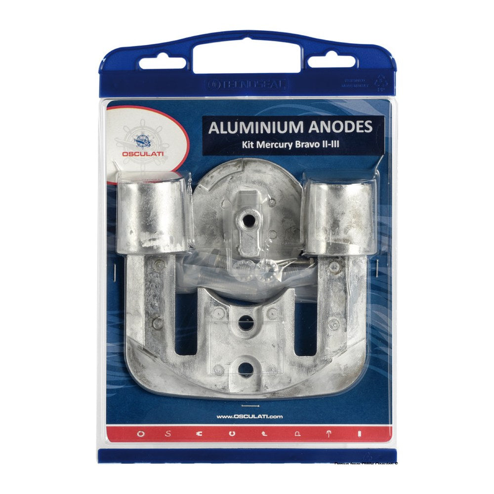 Osculati by Tecnoseal Anode kit Bravo II/III aluminium - foto originale Osculati Srl