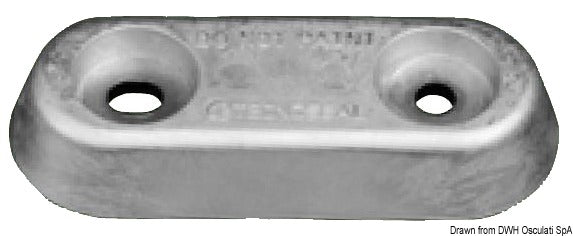 Tecnoseal Oval Vetus type anode 335 g - foto originale Osculati Srl