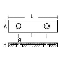 Anode voor boutmontage 2500 g