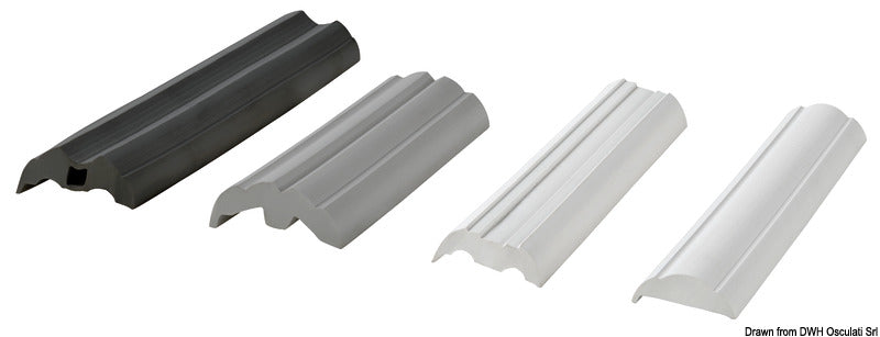 Douglas marine Black PVC base for fender profile 28 flared (pack of 24) - foto originale Osculati Srl