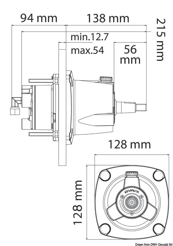 ULTRAFLEX Gotech hydr. steering front outboard - foto originale Osculati Srl