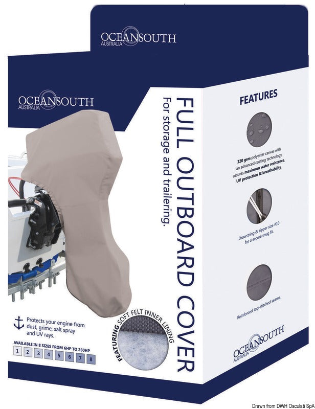 Oceansouth complete engine cover 15-20 HP - foto originale Osculati Srl