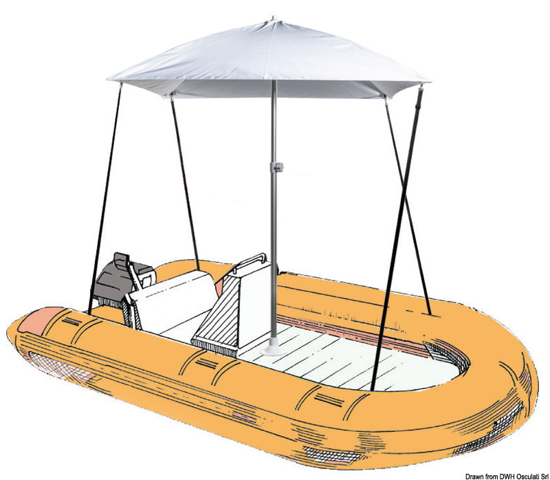 PARASOL folding sun umbrella f.boat grey - foto originale Osculati Srl