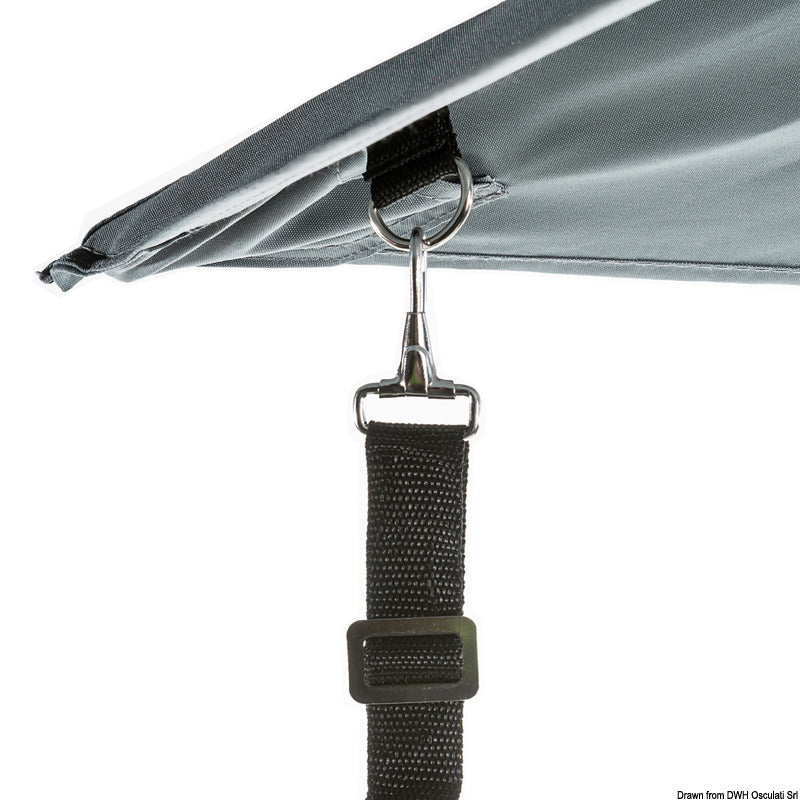 PARASOL folding sun umbrella f.boat white - foto originale Osculati Srl