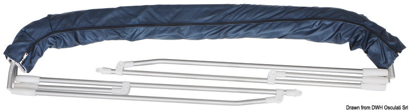 Bimini Depth 4-arc sunshade 220/230 cm blue navy - foto originale Osculati Srl