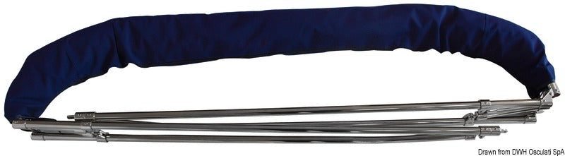 4-arc bimini high AISI316 180/190 cm white - foto originale Osculati Srl