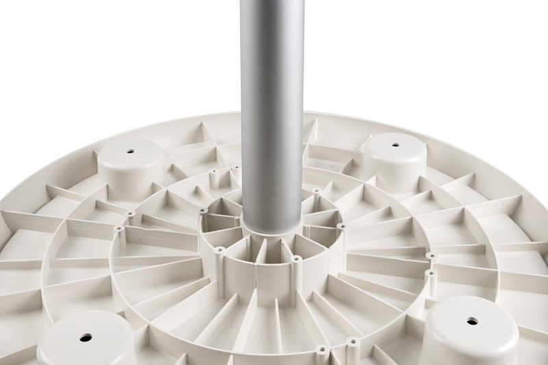 Composite material round white table 610 mm - foto originale Osculati Srl
